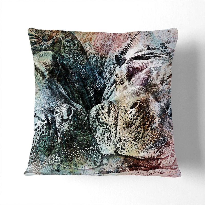 Square Throw Cushion, 55cm H x 55cm W x 20cm D