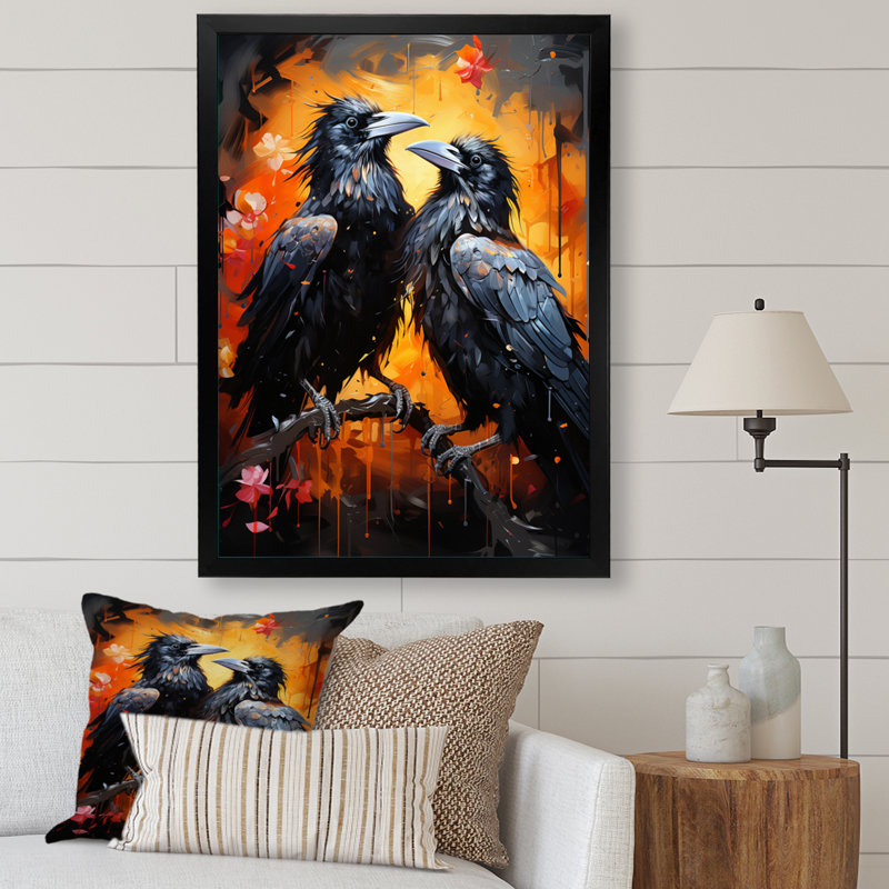 Cheena Crow Popart Royalty I, Cadre photo noir, H 20 po x l 12 po x P 1 po