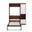 Lit escamotable simple avec armoire murale