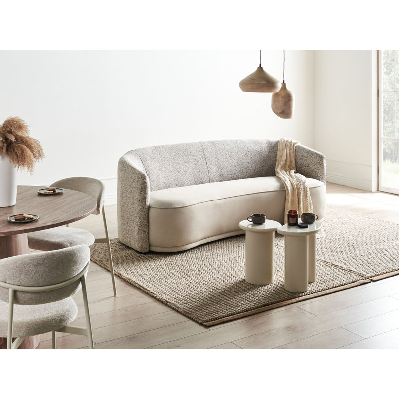 3 Seater Fabric Sofa ROSET, Beige