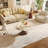 35" Round Coffee Table Living Room Center Cocktail Table With Red Walnut/Dark Walnut Base-914980125-914980126-970263824