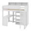 Lit mezzanine simple avec tablettes et garde-robe-1444365820