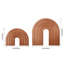 Solid Wood Concrete Agate Non-Skid Bookends Bookend