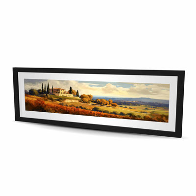 «On the Hill» - chambre à coucher, reproduction encadrée
