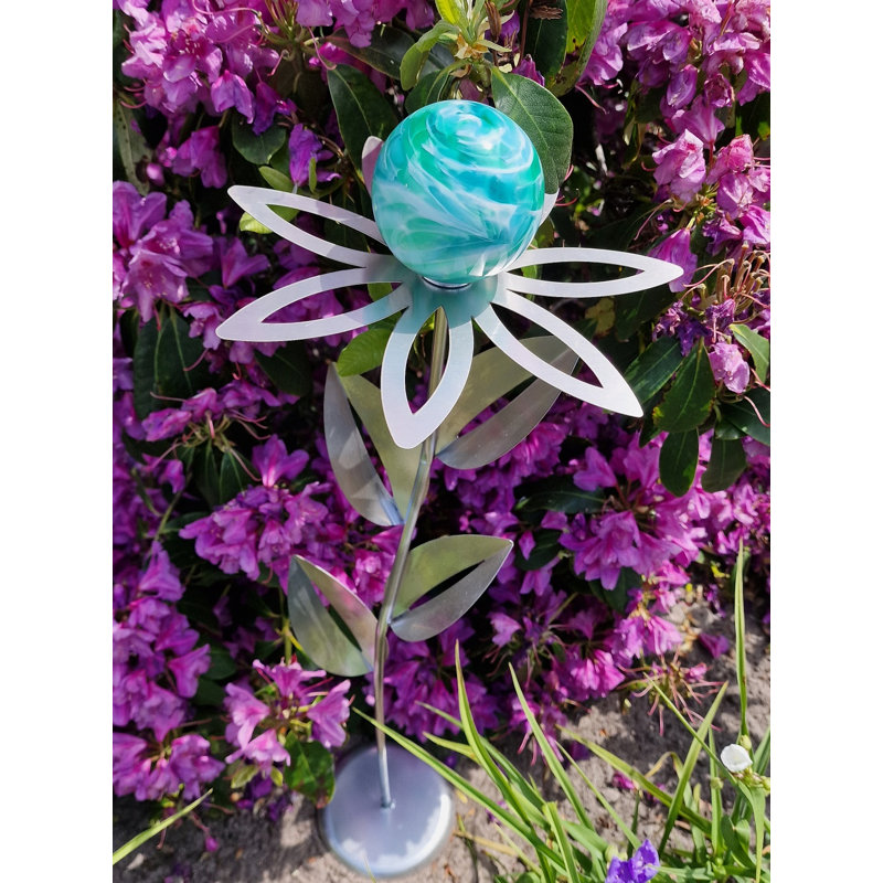 Ruxt Metal Plants & Flowers Gazing Ball