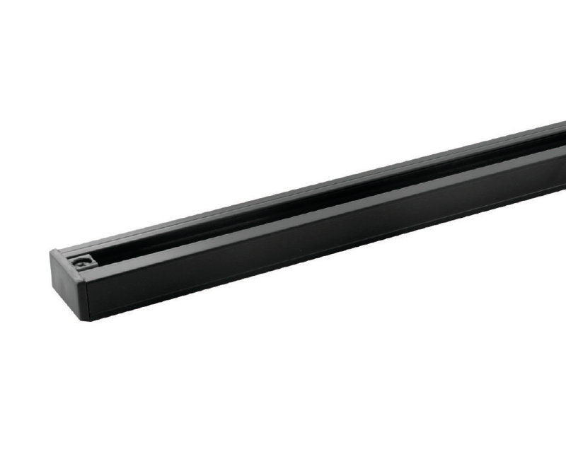 1 support de rail et quincaillerie de fixation, Noir, H 0,63 po x l 144 po x P 1,38 po