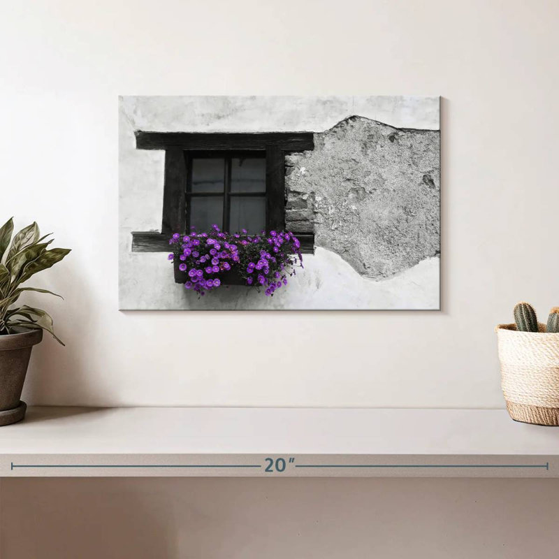 Boîte à fleurs mauve Lilie BW, H 8 po x l 12 po