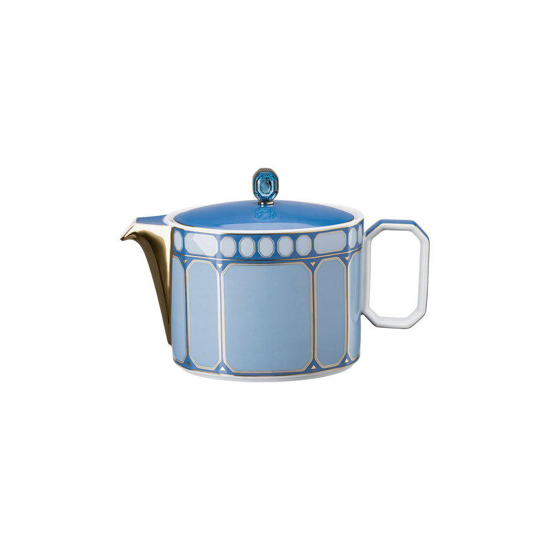 - tea pot large Devizes, Bleu, 25 oz