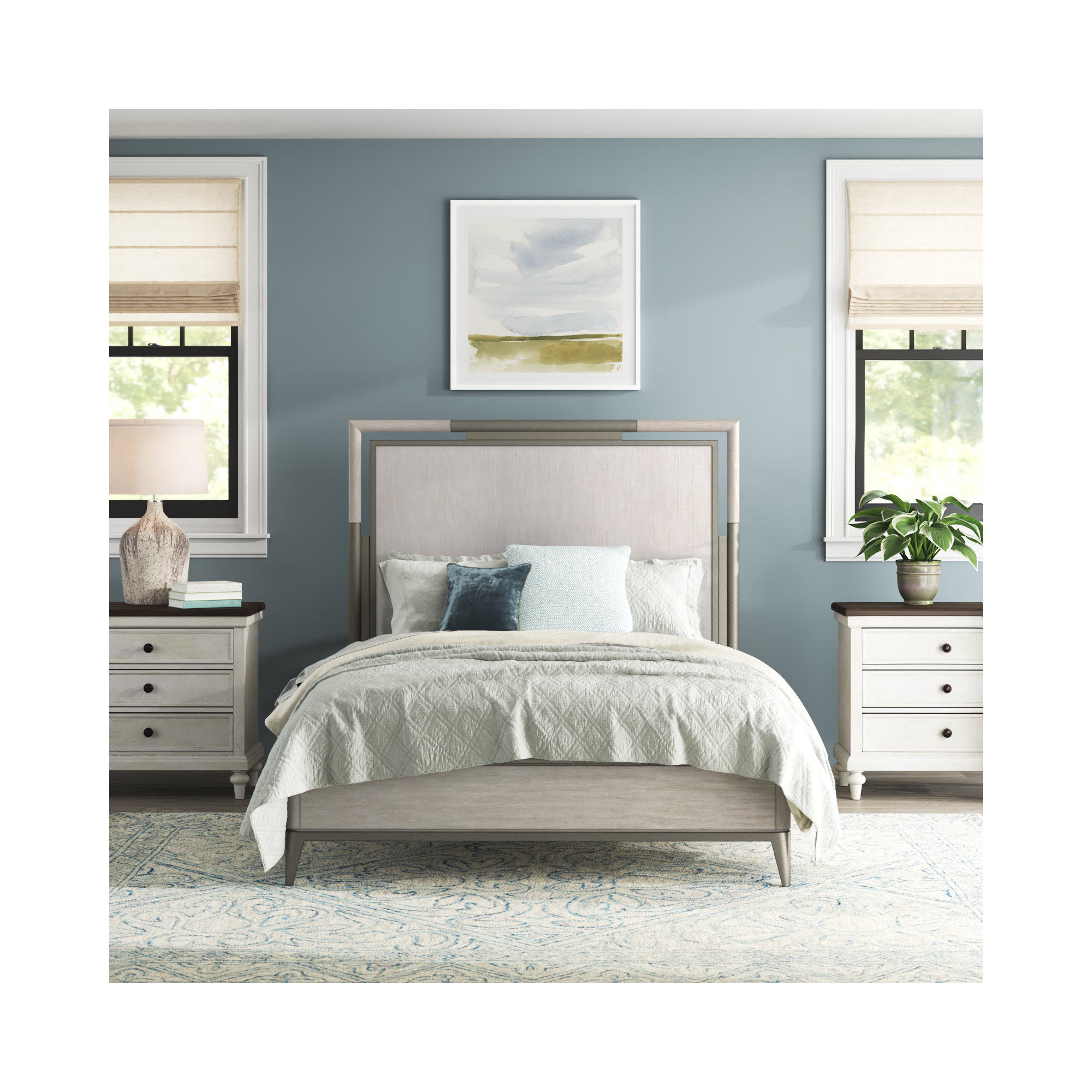 Regan Bed, Natural, Queen