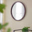 Miroir mural 20 "x 20" avec cadre en bois et finition noyer, miroir mural pour le salon / salle à manger-1390951874