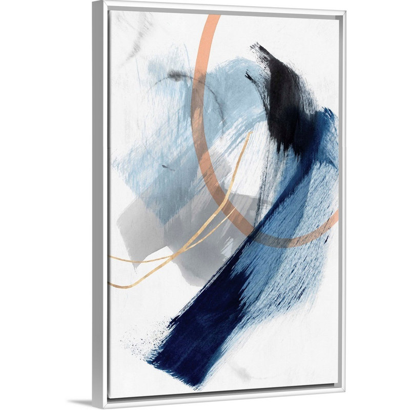 Foreshadow I par PI Studio - reproduction d'art sur toile, Cadre blanc, H 20 po x l 14 po x P 1,75 po