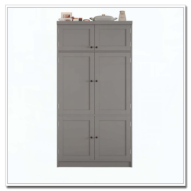 Grand garde-manger autoportant pour grande cuisine, Gris