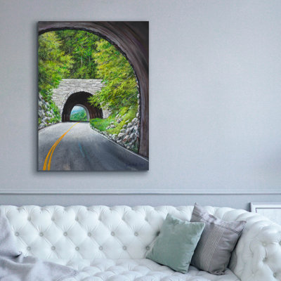 Epic Graffiti 'Blue Ridge Loop'  by Campbell Frost Canvas Wall Art, 40" x 54"