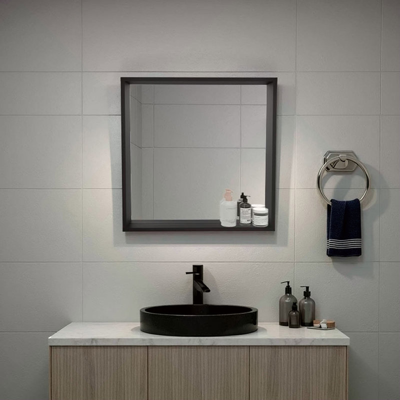 Armoire de toilette murale avec rangement Wenge