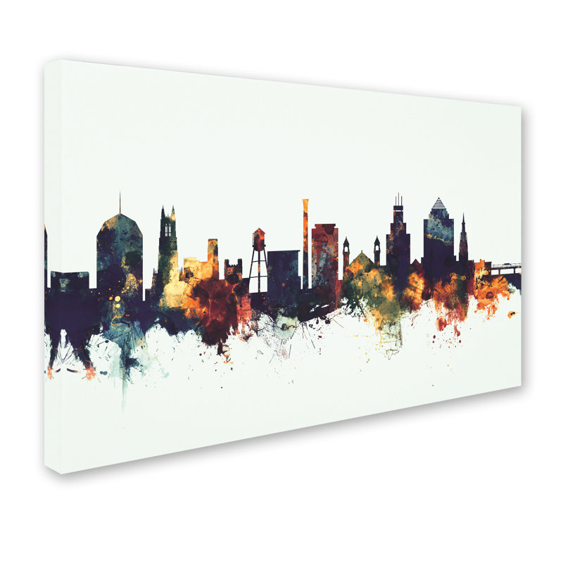 « durham north caroline horizon v », reproduction d’impression sur toile, H 30 po x l 47 po x P 2 po