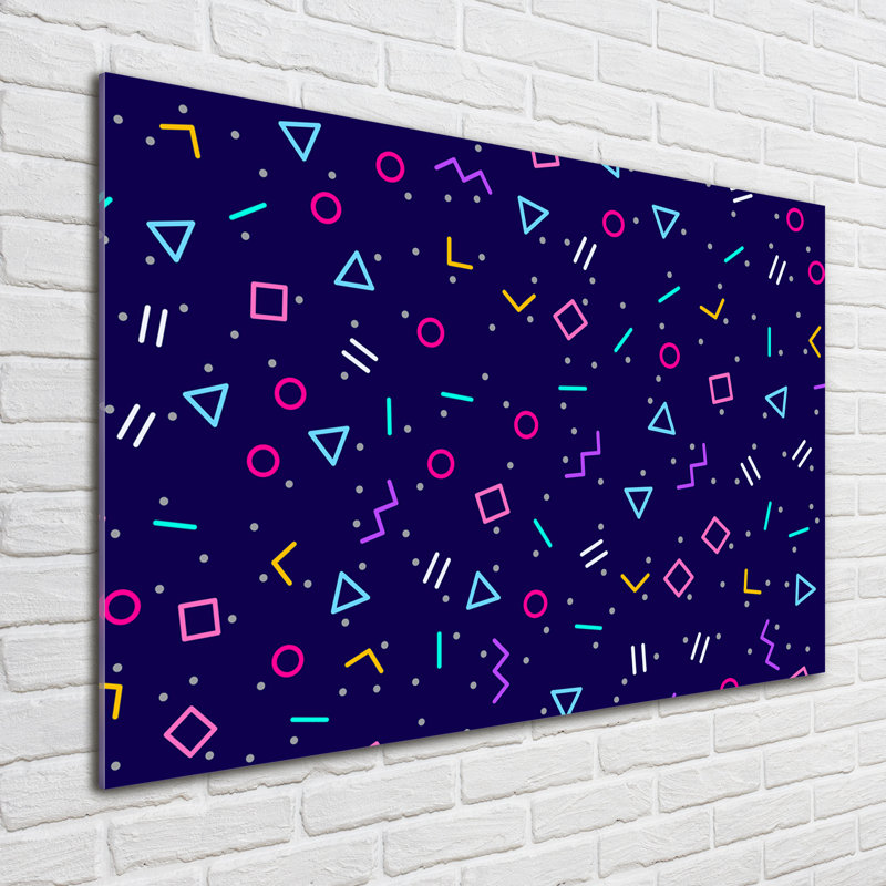 Geometric Background - Unframed Art Prints on Glass