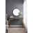 Iron Frame Vertical Round Mirror