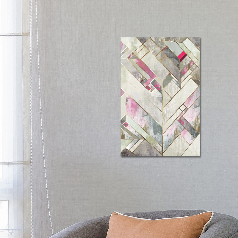 Blush Deco II by PI Studio - Wrapped Canvas Painting, 66.04 cm H x 45.72 cm W x 1.91 cm D