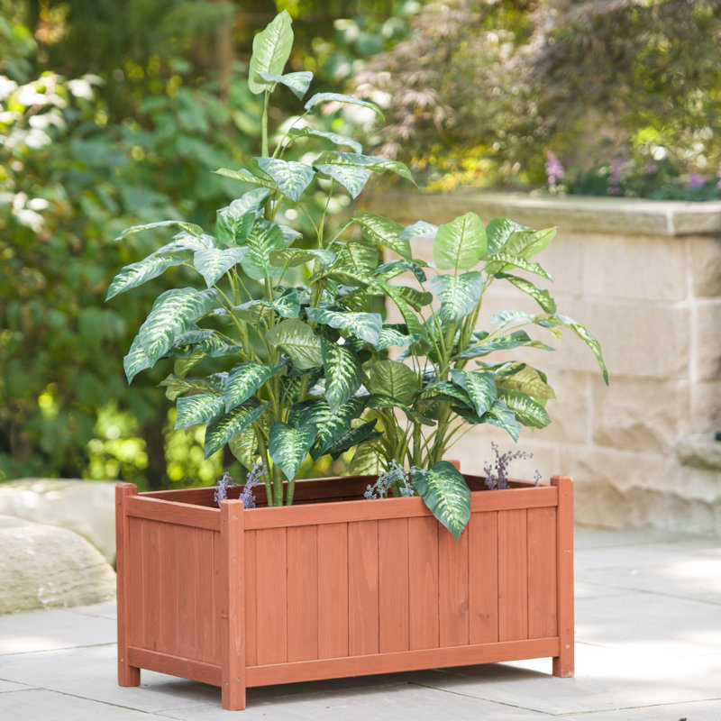 Boîte à fleurs en bois