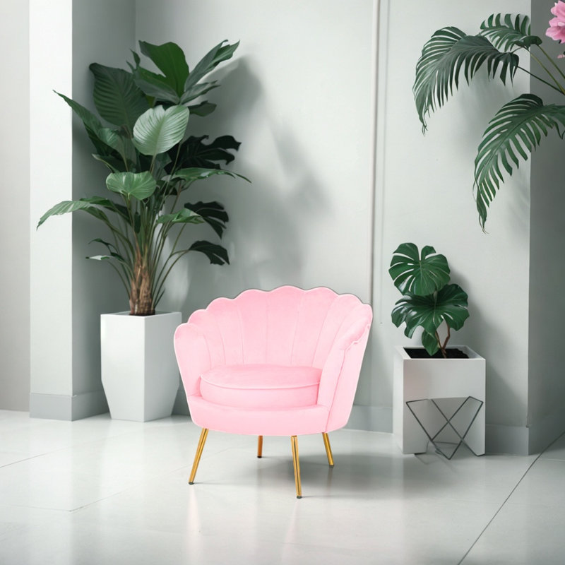 Fauteuil d'appoint Alina, Rose