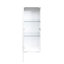 Armoires de rangement modernes avec lampe à bande en aluminium et tablettes en verre pour chambre à coucher pratique