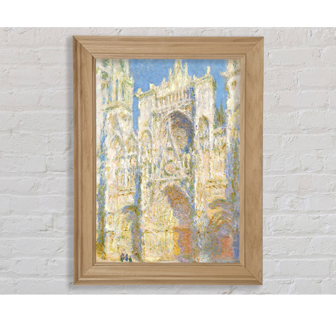 Kathedrale von Rouen im Sonnenlicht von Monet - Druck