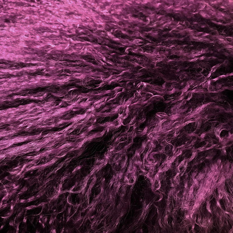 15" X 25" Lambswool Down Throw Pillow, Purple, 15" X 25"
