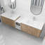 Meuble-lavabo double 82,92 po avec plateau en résine Jazmeen-2137831955