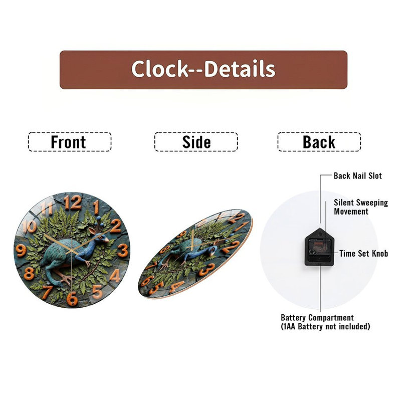 Horloge murale 12 po