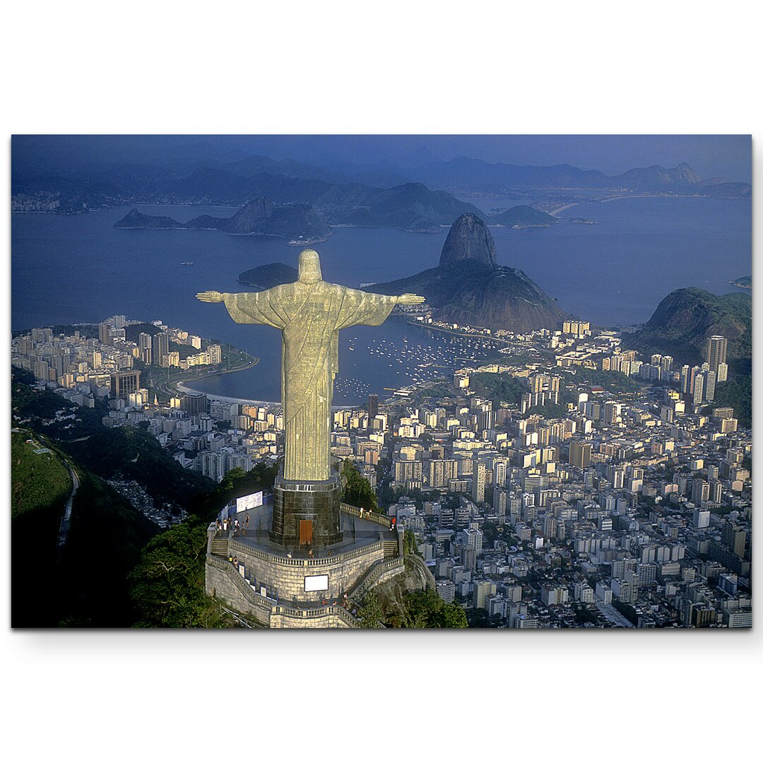 Leinwandbild Christus Statue in Rio de Janeiro