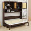 Lit escamotable peu encombrant avec armoire supérieure, lumière et port USB-1853530691