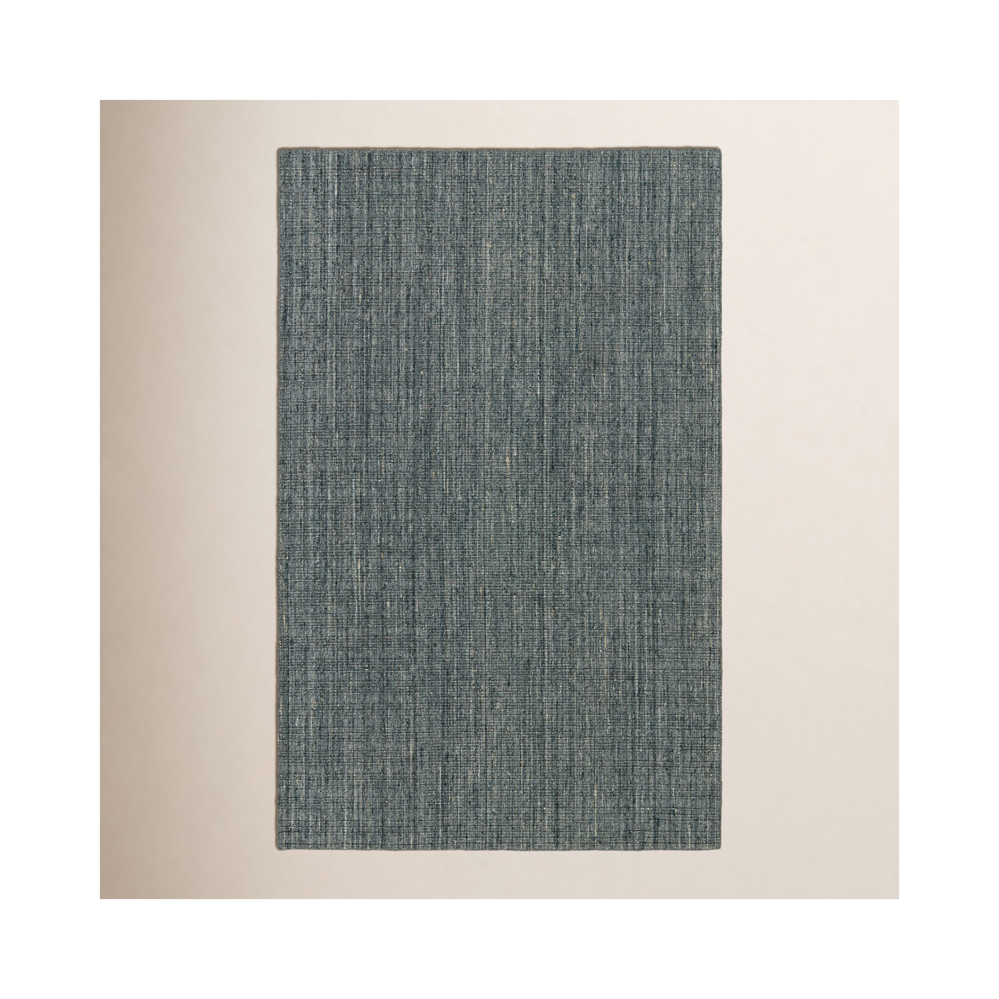 Handmade Gray/Cream/Blue Rug, Rectangle 10' x 14'