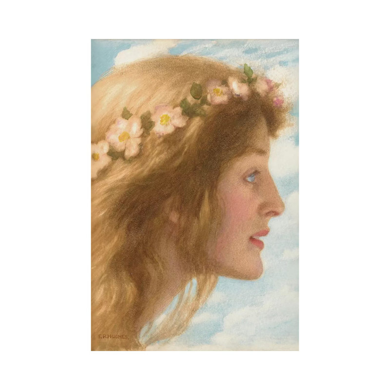 Day by Edward Robert Hughes - Wrapped Canvas Painting, 20.32 cm H x 30.48 cm W