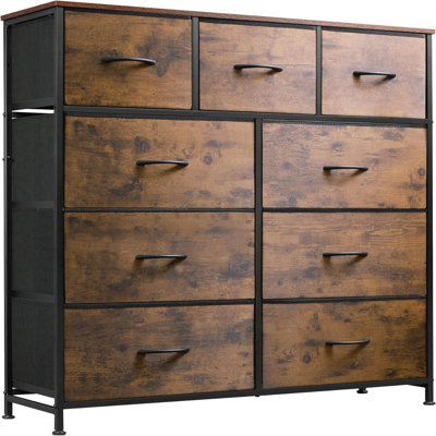 100 cm W Chest of 9 Drawers