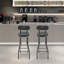 2 chaises hautes avec tabouret pliant-1076091749