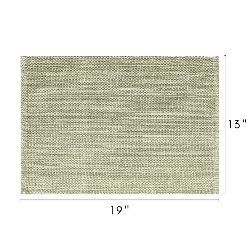 Napperon en coton Stell, Vert, L 13 po x P 54 po