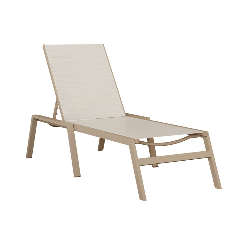 Berlin Gardens Vida Chaise Armless Lounge, Cream, Sahara Speckle