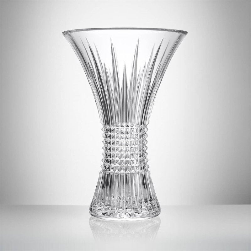 Lismore Diamond Vase, 14" H x 9.6" W x 9.6" D
