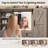 42.5"W Adjustable Makeup Vanities Set with Sliding Mirror with Lights, Side Storage and Charging Ports-1496892140