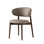 Chaise rembourrée Oleandro avec base en métal