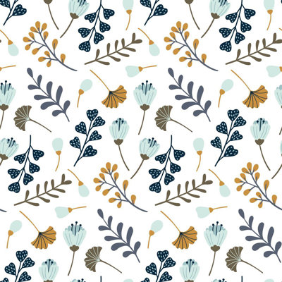 Floral Minimalist Peel & Stick Wallpaper N09020