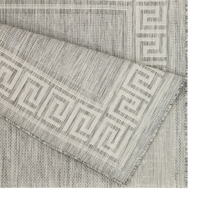 Silver 2 Ft. 7 In. X 3 Area Rug - Sunshine Collection Gchar2003, Polypropylene, Stain , Indoor & Outdoor, Pet Indoor/Outdoor,