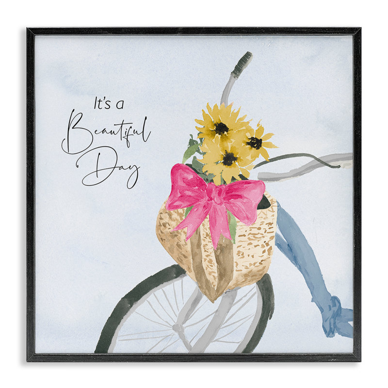 «It's a Beautiful Day», impression giclée sur toile par Lucille Price, Giclée encadrée noir minuit, H 24 po x l 24 po