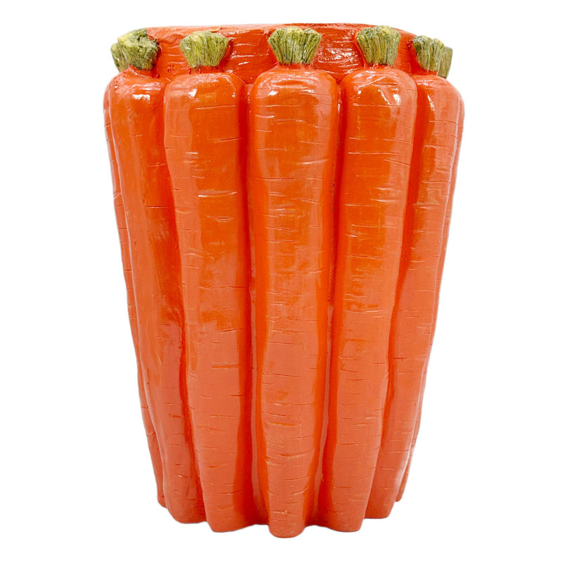 Carrot Stool Polyresin Side Table 18"