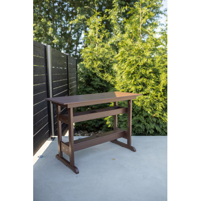  Table de bar. Brun Tudor