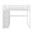 Wood Full Size Loft Bed With Wardrobe, Shelves And LED Light-1908517608