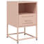 Angeliese 36cm W Steel Bedside Table-934719165