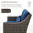 Keaisha 5 Person Outdoor Conversation Furniture Set Seating Group With Coffee Table And Cushions-624864201-624864206
