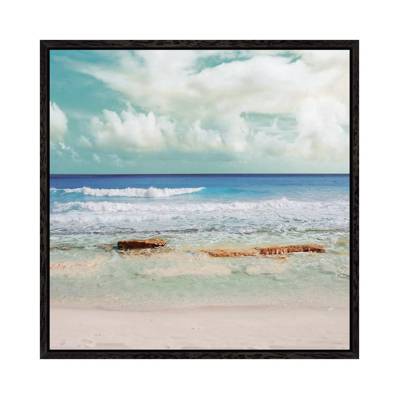 Cancun Magic II by Nan - Painting on Canvas, 45.72 cm H x 45.72 cm W, Black Framed