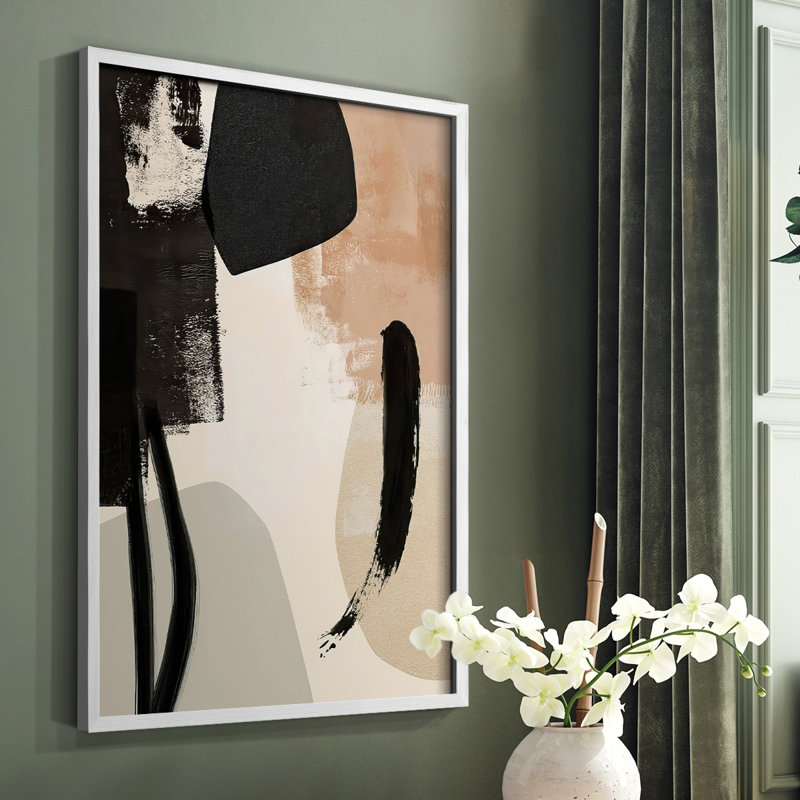 «Selective Arrangement II», reproduction encadrée - bois massif, Cadre simple blanc, H 28 po x l 22 po